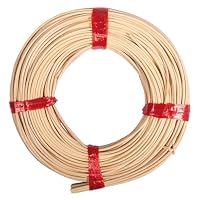Rayher Hobby 6502500 Peddigrohr, natur, 1A Rotbandqualität, 2,4 mm ø, Nr. 5, Rolle 125 g (ca. 55 m), Flechtrohr, Flechtmaterial, Beige