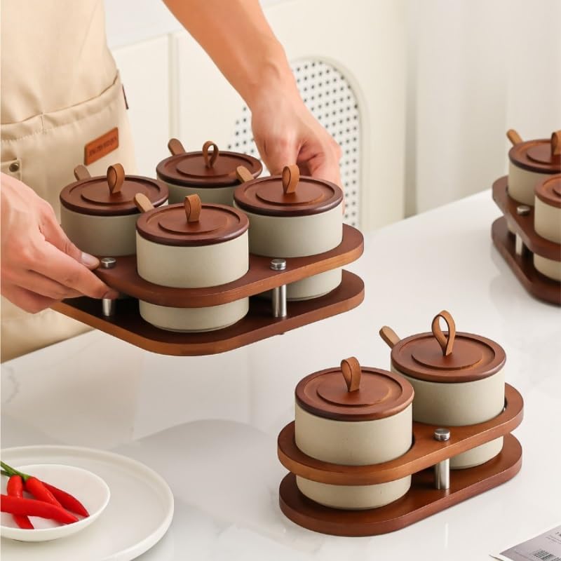 Retro Clay Spice Box Home Seasoning Set Kitchen Combination Pack