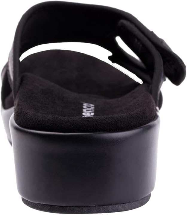 Spenco Weekend Wedge – Sandali Con Zeppa Donna, Morbido Tessuto E Cinghia Foderata, Plantare Total Support