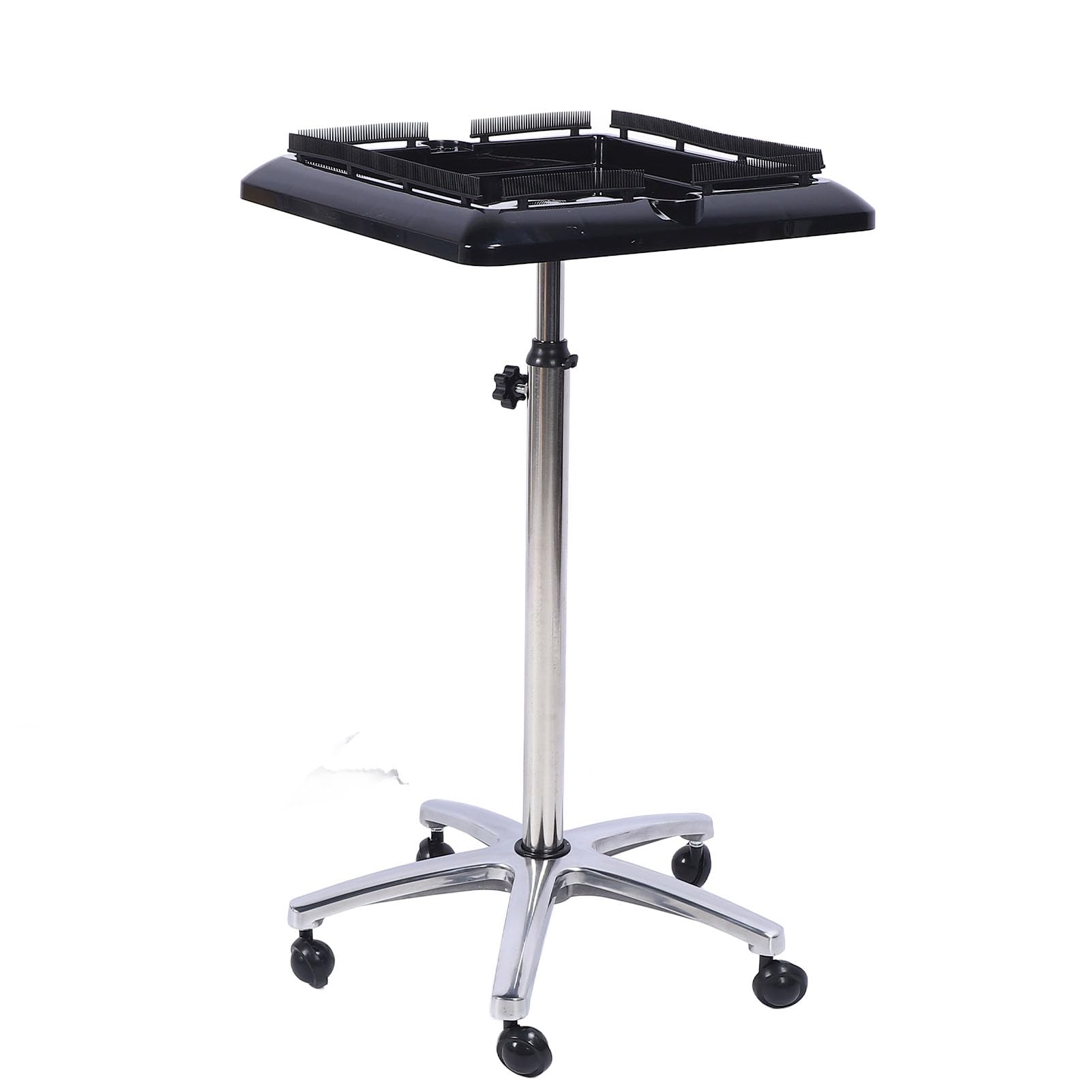 Generic Carro de Extensión de Cabello para Salón, Carrito con Bandeja Rodante, Multifuncional, Móvil, de Acero Resistente, para Estilista Profesional, ABS