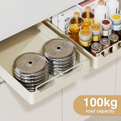 Étagère de rangement coulissante déroulante au design épuré
