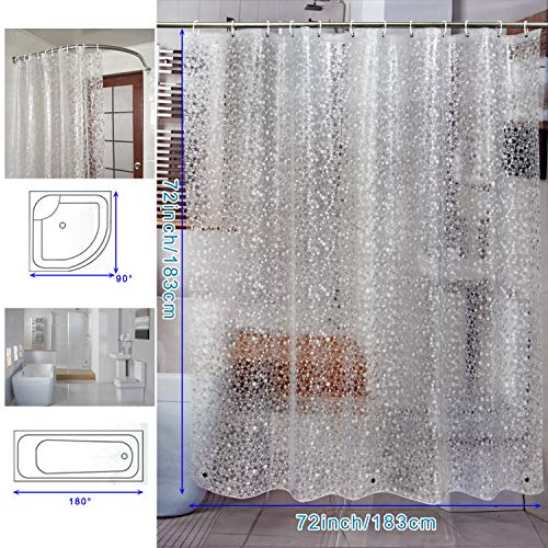 Bostofy Waterproof Shower Curtain Liner 8G Eva Thick Shower Curtain thumb #6