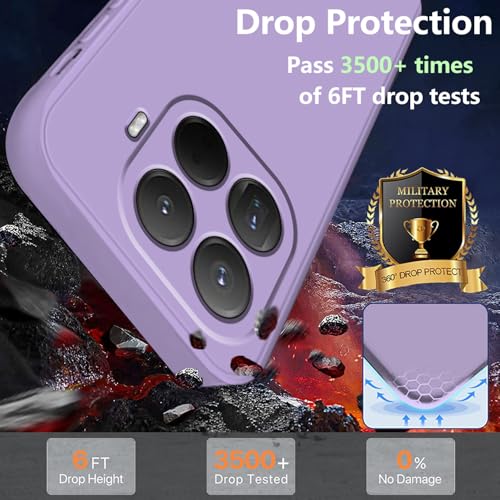 Coque OnePlus 12 silicone liquide violette avec protection caméra intégrée