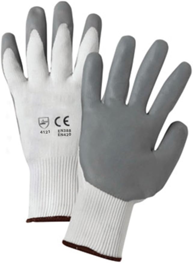 12 Pairs of Forte Latex Coated Gloves, Builder’s Glove, Garden Gloves, Safety Gloves for Men and Women, Good Dexterity, Abrasion Resistant & Non-Slip. (Pack of 12, Size XL)
