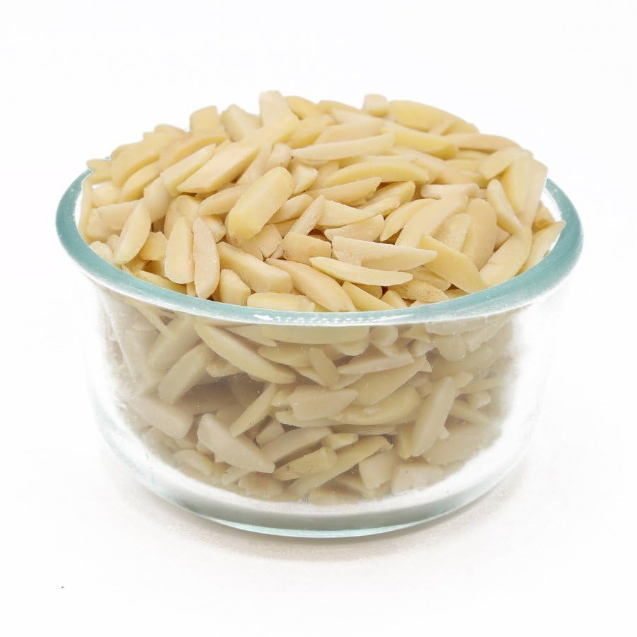 C.J. Dannemiller Blanched Almonds, Bulk 25 LB Box, Slivered RAW Almonds Perfect for Baking and Cooking