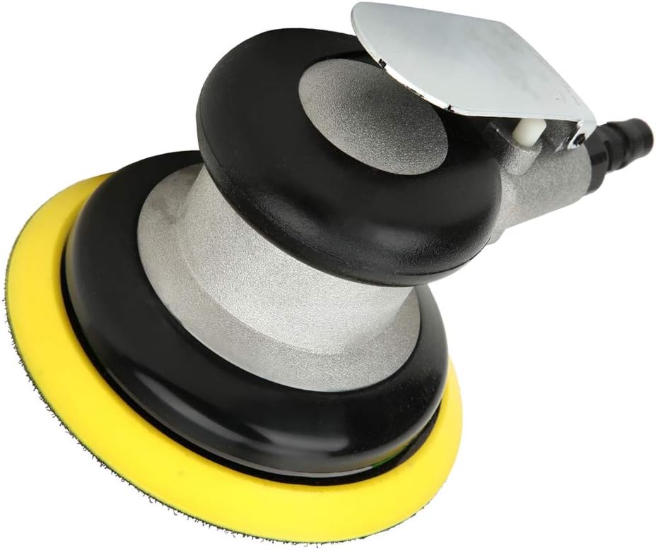 Pneumatic Sander Air Powered Grinding Waxing Machine High Speed Polisher Alloy EU Connector 5in Pneumatic Sander