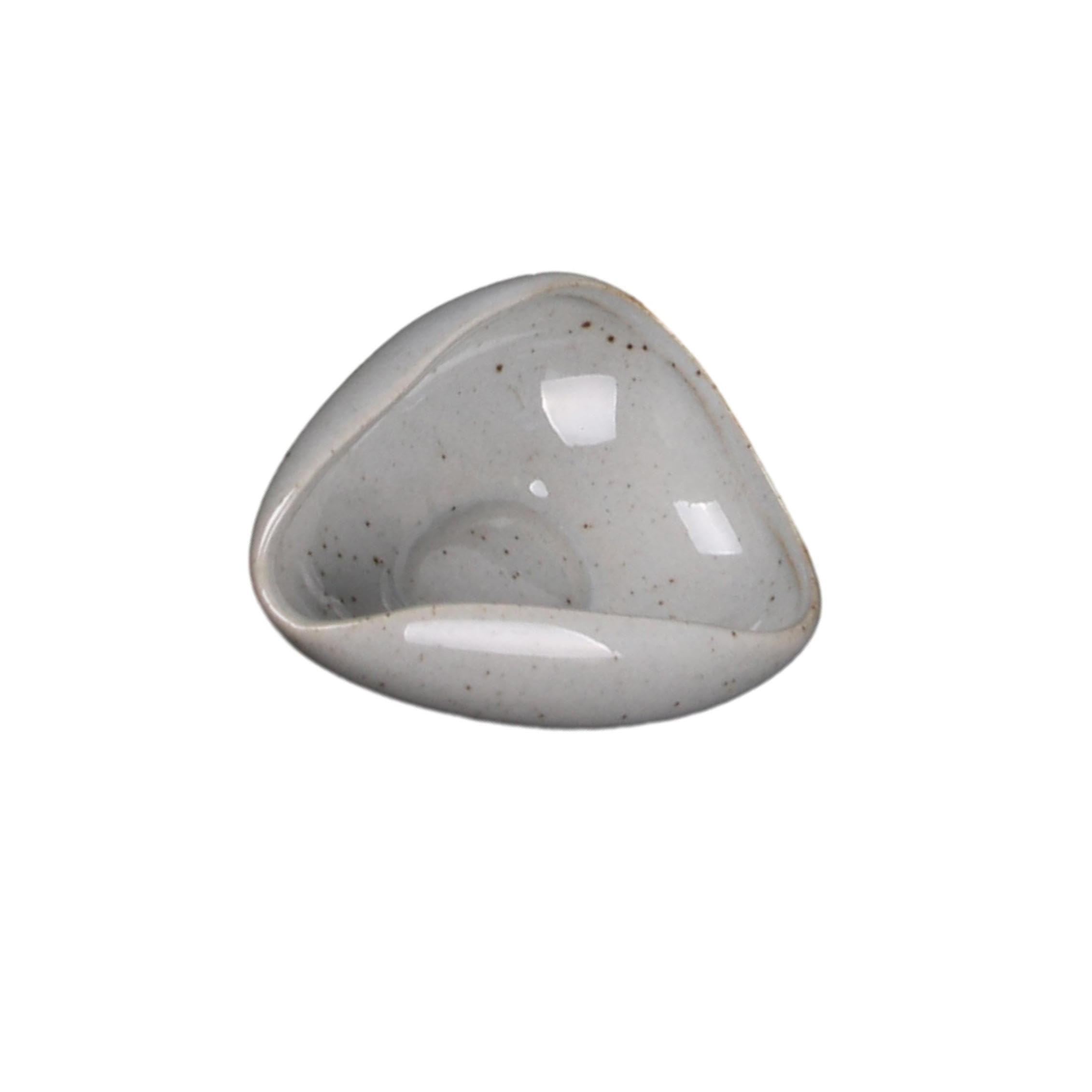 QIXCXAZ Multipurpose Coffee Bean Dosing Bowl Reliable Unique Lightweight Porcelain Container Home Cafe Weigh Coffee Bean Container Allows To Easily Weigh, gray, 9.8x7.5x4cm