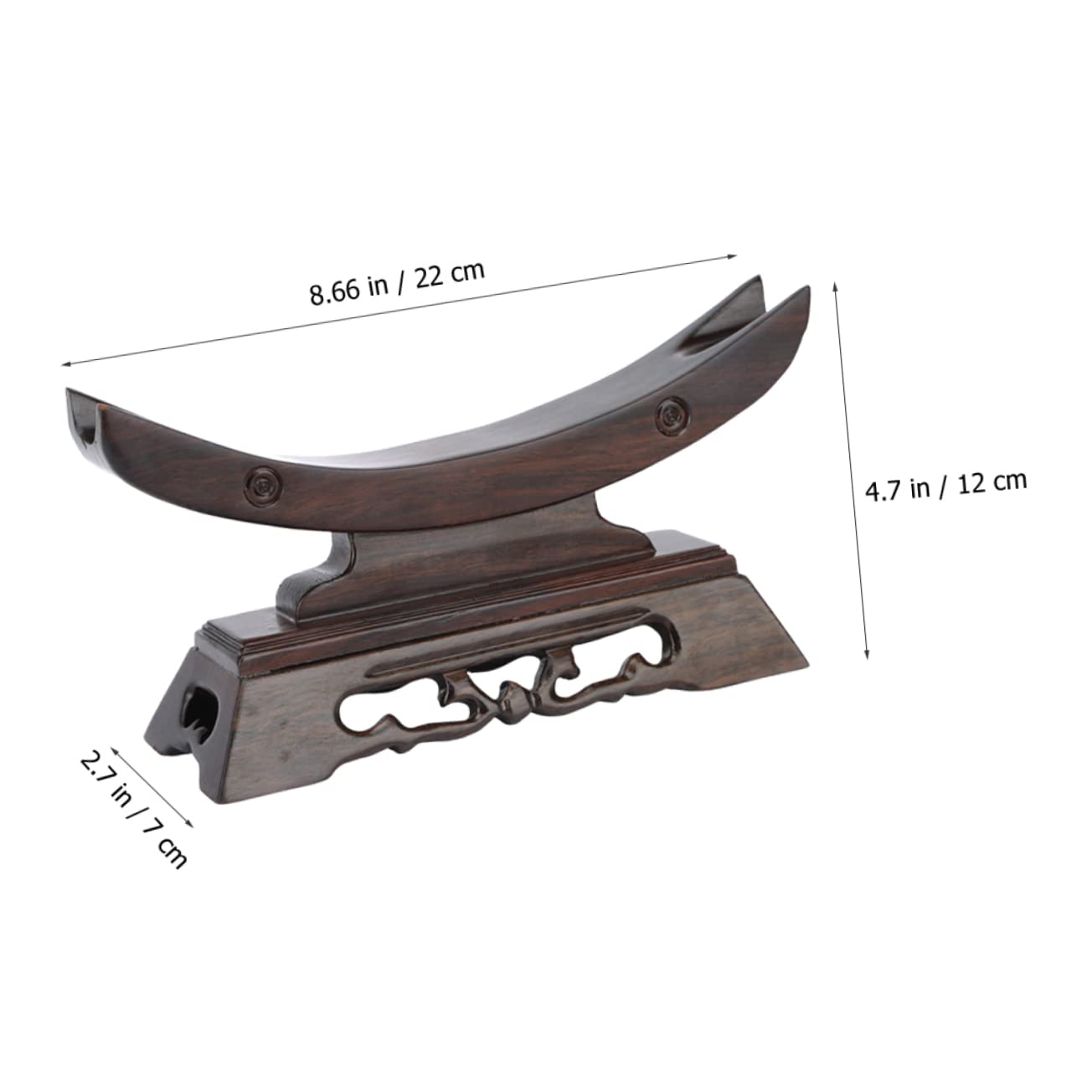 Cabilock Présentoir Style Unique et Atmosphère Artistique en Bois Rouge pour Couteaux de Collection Support Pratique et Décoration Intérieure
