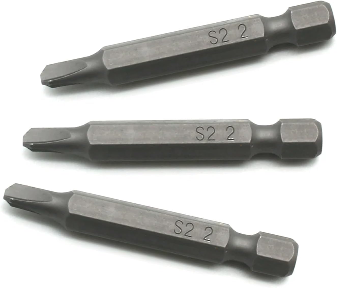 TMAX 25 pc Tri Wing #2 Triangular Slotted Y shape Screwdriver Impact Ready 2 Inch Length Insert Bits Hex Shank with Quick Release Slot