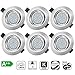 Produktbild Bojim LED Einbaustrahler 6x 6w Deckenspots 230v Set GU10 Einbauleuchte Neutralweiß 4500K 600 Lumen Einbauleuchte Lampen mit verbesserte Fassung Deckenleuchte Lochdurchmesser Ø68-80mm Nickel gebürstet