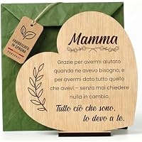 CONTRAXT Carta regalo festa della mamma in legno. Regalo