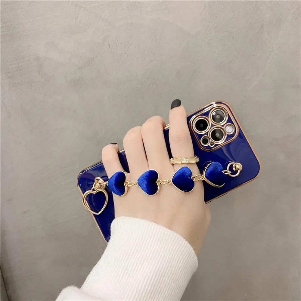 Coque iPhone XS bracelet chic bleu accessoire mode pour vos sorties
