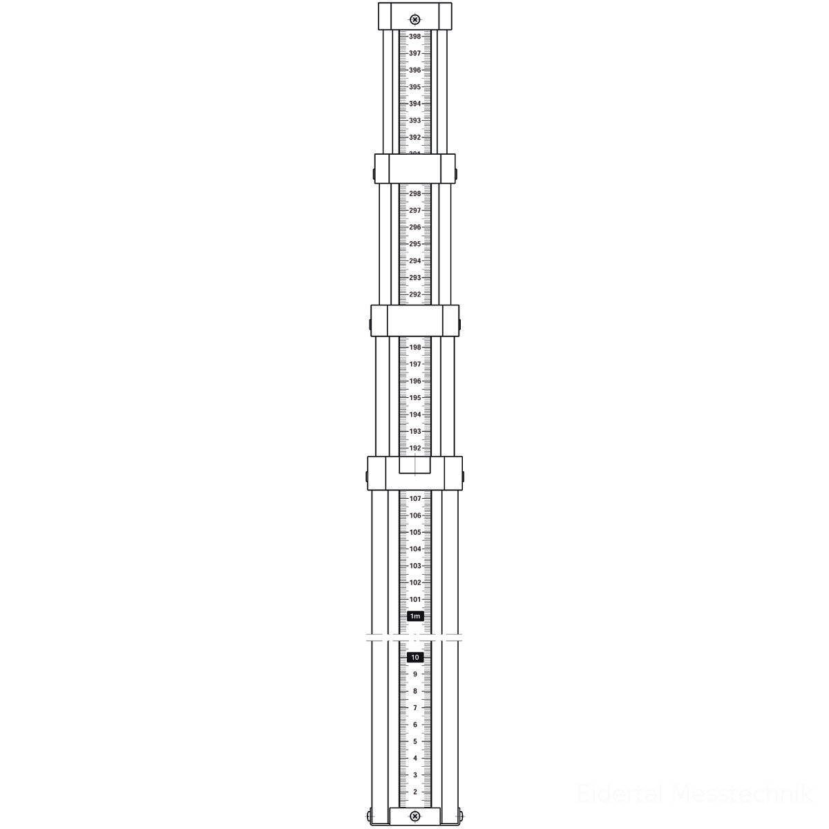 Nedo F32 Nivellier-Set 32-Fach Metall Orange