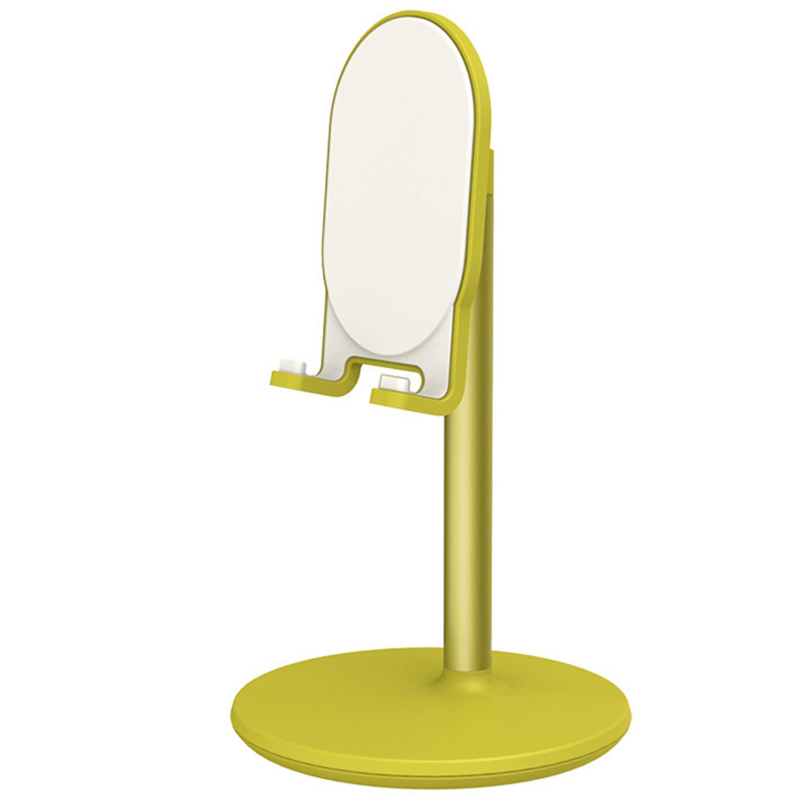 Universale Stand Supporto Del Telefono Angolo Compatibile da 5 ° a 45 °, Pad in Silicone Antiscivolo per Proteggere Il Telefono, Compatibile con Tutti I Telefoni Android Fino a 10,5 Pollici,Giallo