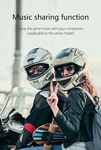 Intercomunicador de moto con audio multitarea e impermeable IP67 para 2 personas 6