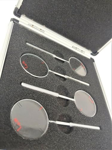 FocusVue 0.25/0.50/0.75/1.00 Optometry Trial Jackson Cross Cylinder Set Diopters Optics Lens/w Case