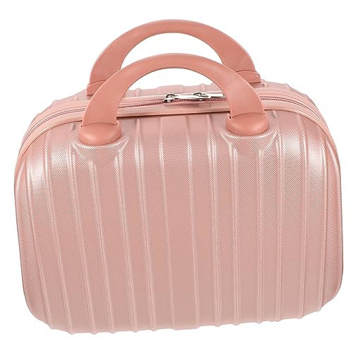 Boîte de rangement cosmétique dorée pour l'organisation de voyage