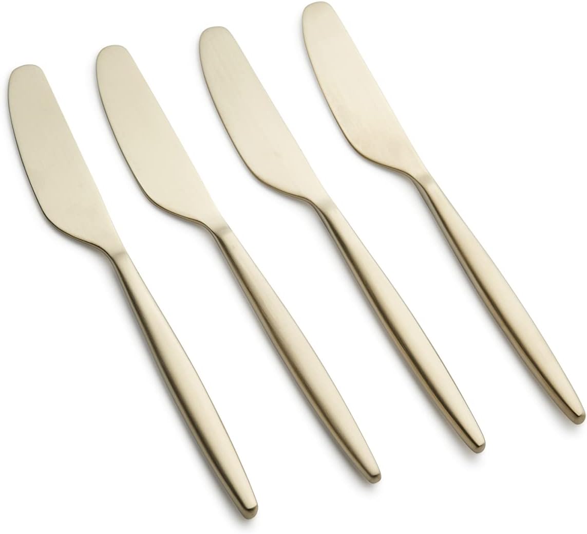 CAMBRIDGE 505238CKW27DS Champagne Satin Gaze Spreaders, Set of 4, Stainless Steel