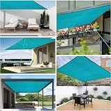 Żagiel Przeciwsłoneczny, Tkanina Zacieniająca 190 x 280 cm, Oddychający, Słońcem Ochrona, Awning Canopy Sunsail, Sun Shade, Canopy Do Ogrodu, Patio Na Zewnątrz, Niebieskie niebo