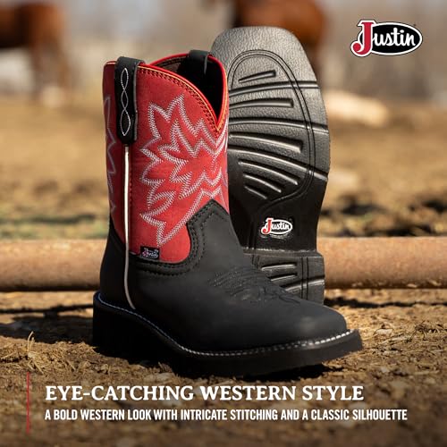 Justin Sunny 8” Cowboy Boots for Women - Gypsy Collection - Leather Women’s Cowgirl Boots with Comfort Cushion Footbed and Non Slip Rubber Outsole4