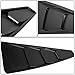 Auto Dynasty Replacement for Ford Mustang Coupe 2Pcs Vintage Style Rear Quarter Side Window Louvers Sun Shade Cover