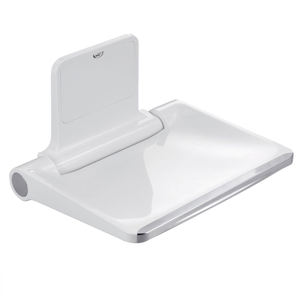 Buy ZEQUAN Folding Bathroom Chair Walled Shower Stool, Rectangular