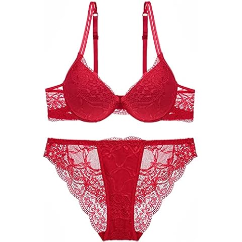 SHEKINI Conjuntos de Lencería y Ropa Interior Push Up de Encaje Cover