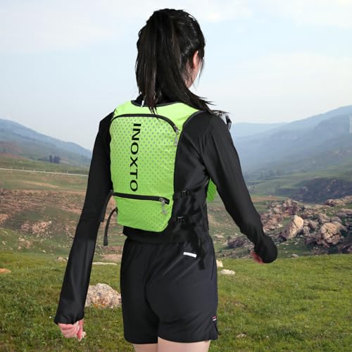 Image of INOXTO Running Hydration Vest Backpack,Lightweight Insulated Pack with 1.5L Water Bladder Bag Daypack for Hiking Trail Running Cycling Race Marathon for Women Men
