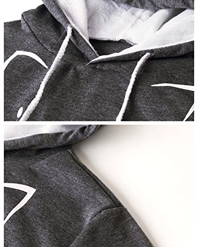 besbomig Kapuzenpullover Damen mit Katzen Großen Tasche, Pulli mit Katzentasche Katzenpullover Hoodie Damen, Super Weich Bequem Pullover mit Hundetasche Sweatshirt für Herbst Winter