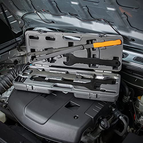 Gearwrench Fan Clutch Service Set |Fan Nut Wrenches|Pully Holder|Blow Mold Case| - 41580D #TOP5