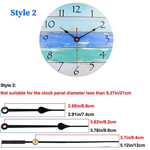 31Mm High Torque Wall Clock Movements Mechanism With 3 Pack Styles Of Hands Quartz Motor Battery Operated Diy Repair Parts Replacement, 4/5 Inch Max Dial Thickness, 1-1/5 Inch Total Shaft Length #TOP3