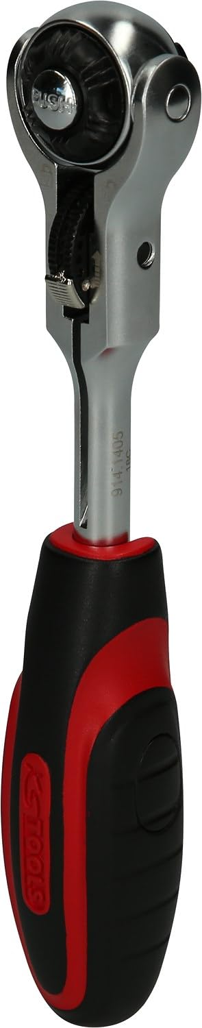 KS Tools 914.1405 1/4 Inch Modifix Mini T-Handle Swivel Head Ratchet, 72 Teeth