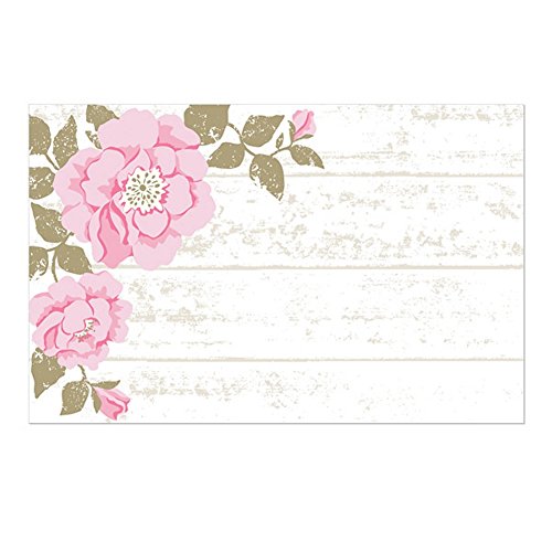 Cottage Rose Enclosure Cards/Gift Tags - 3 1/2 x 2 1/4 (50)