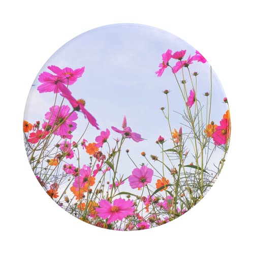 Image of PopSockets Phone Grip with Expanding Kickstand, Adhesive Grip - Fuschia Bloom