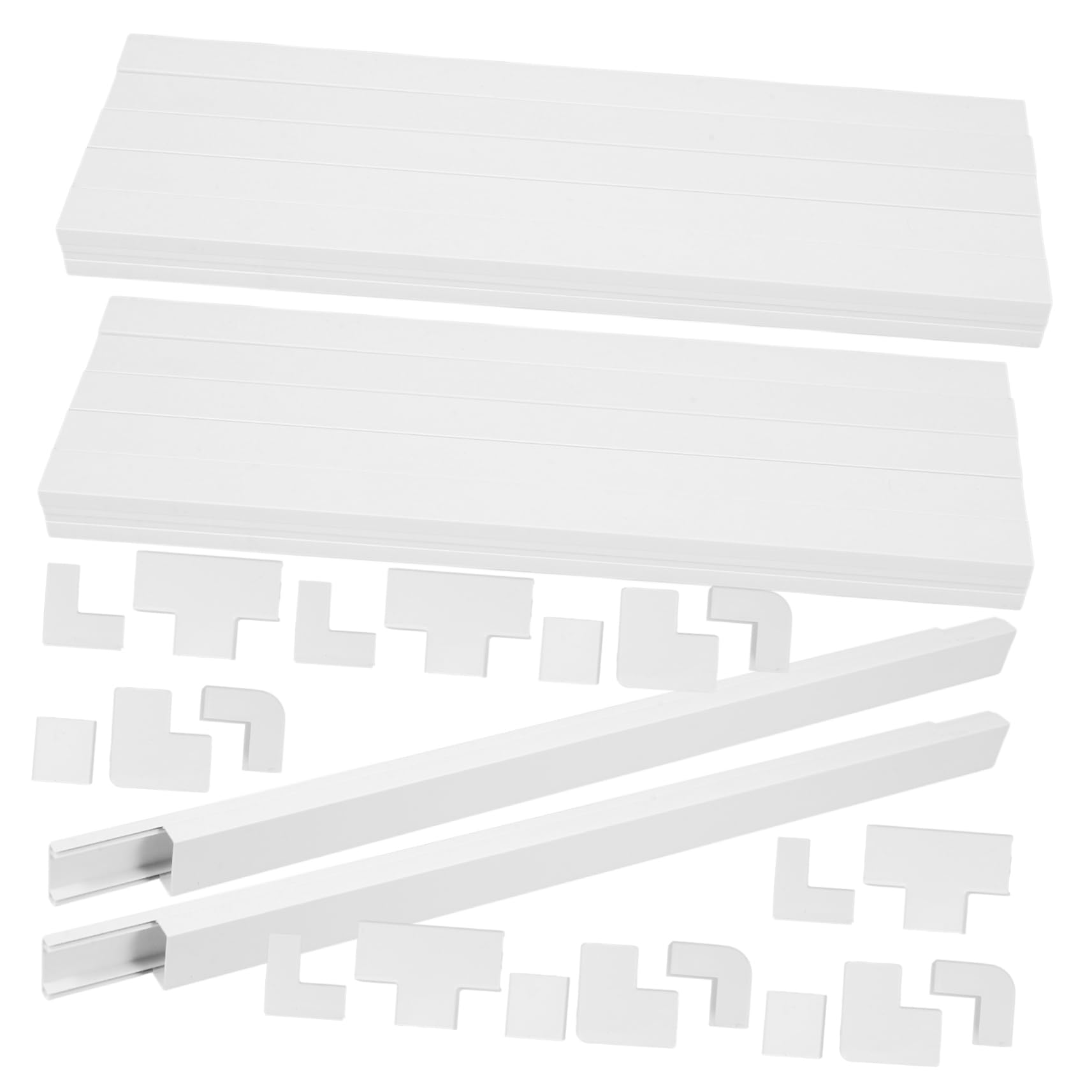 Gadpiparty Kit De Canaletas Autoadhesivas Organizador De Cables para Ocultar Cables Cubierta De Pared para De TV Color Material Resistente Al Fuego para Montaje De TV Pared