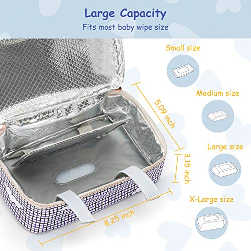 Seposeve Portable Baby Wipe Warmer with 3 Heating Modes, Farewell the Cold Baby Wipes When Changing Diaper, Auto-OFF Protection after 60 Minutes, Wipe Dispenser for Baby, USB Power 5V 2A. Home/Travel.