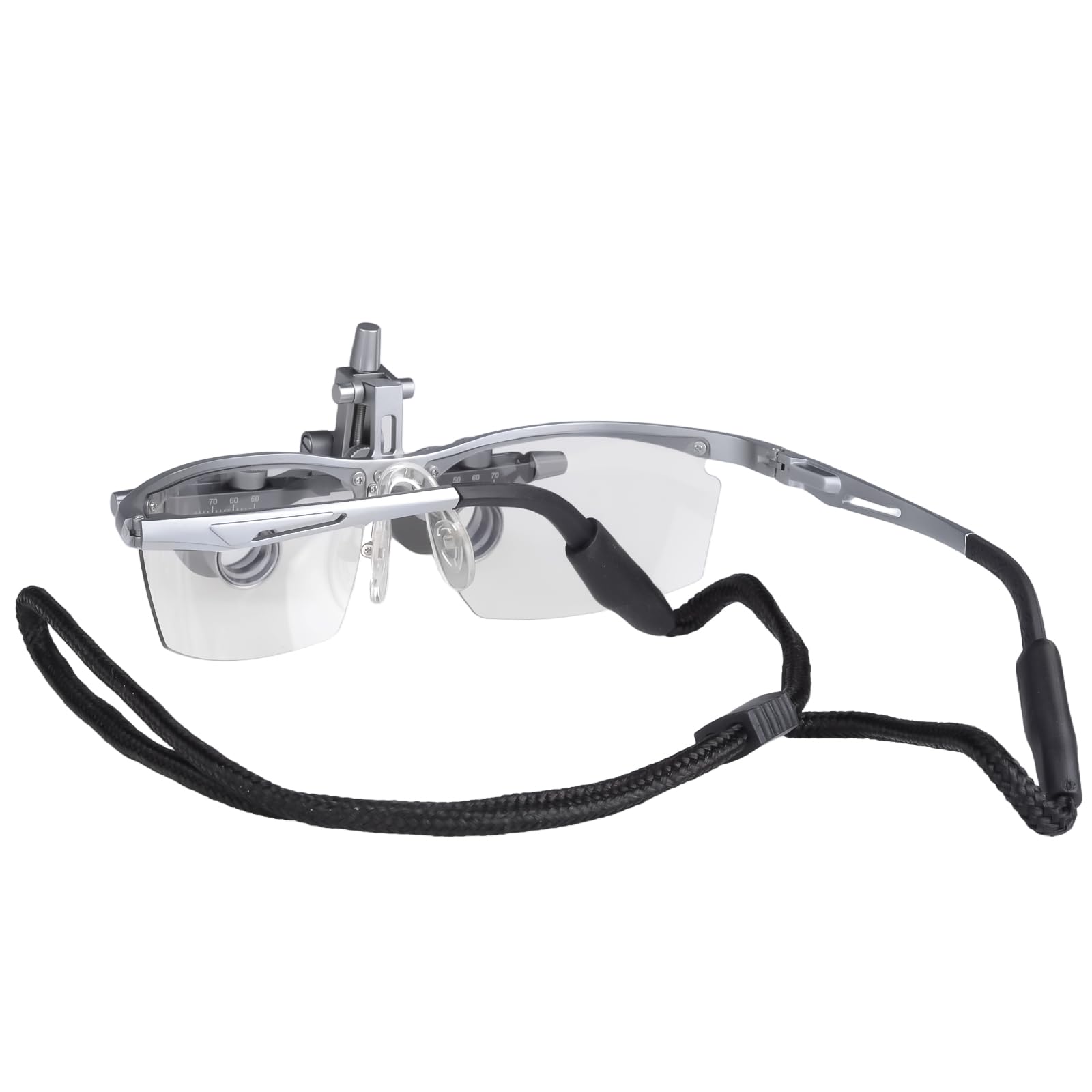 Lupas prismáticas ajustables con cuerpo de aluminio, distancia de trabajo de 450 mm (2,5 x)