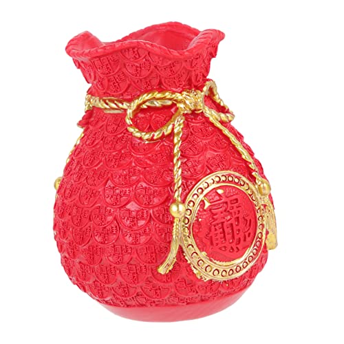Money Bag Decor Handmade Decorative Bag Prop for Home Adornment Unique Chinese Style Ornament for Living Room and Car Decoration and Vivid Design
