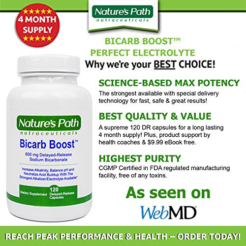 Strongest Alkaline Electrolyte Supplement & Keto Electrolyte Pills, Salt Tablets Hydration & Rehydration, Dr Sodium Bicarbonate, Endurance, Stamina, Ph Balance: 120 Capsules: Salt Tablets Electrolyte #TOP5