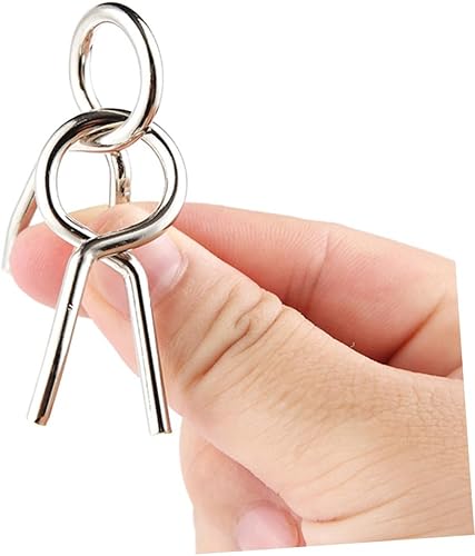 Miniatura 8 de Rompecabezas chino de 25 piezas de anillo chino desbloquear anillo de alambre rompecabezas rompecabezas rompecabezas de alambre chino rompecabezas
