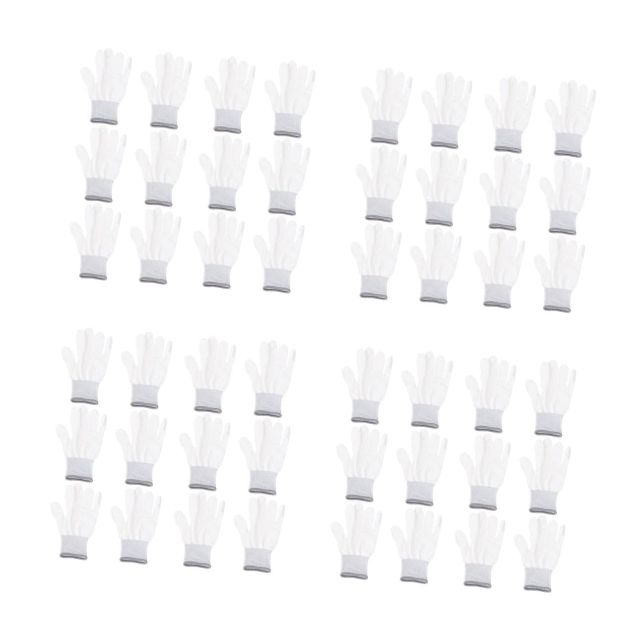 48 Paires Anti-statiques Nylon avec Revêtement PU Protection Thermique et Antidérapants Lot pour Travaux de Précision Industrielle
