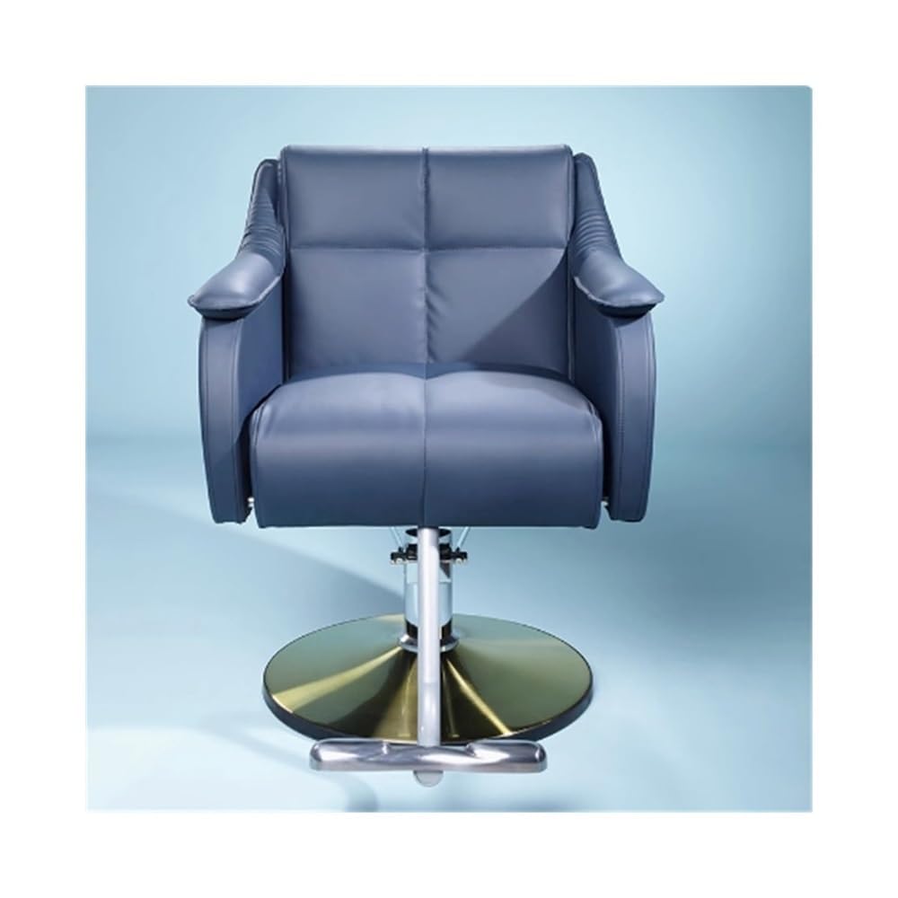 Poltrona da Parrucchiere Salone di Parrucchiere, Poltrone for Taglio Capelli, Salone di Parrucchiere, Poltrone for tintura a Caldo, Comode Sedia per Salone di Bellezza(Blue)