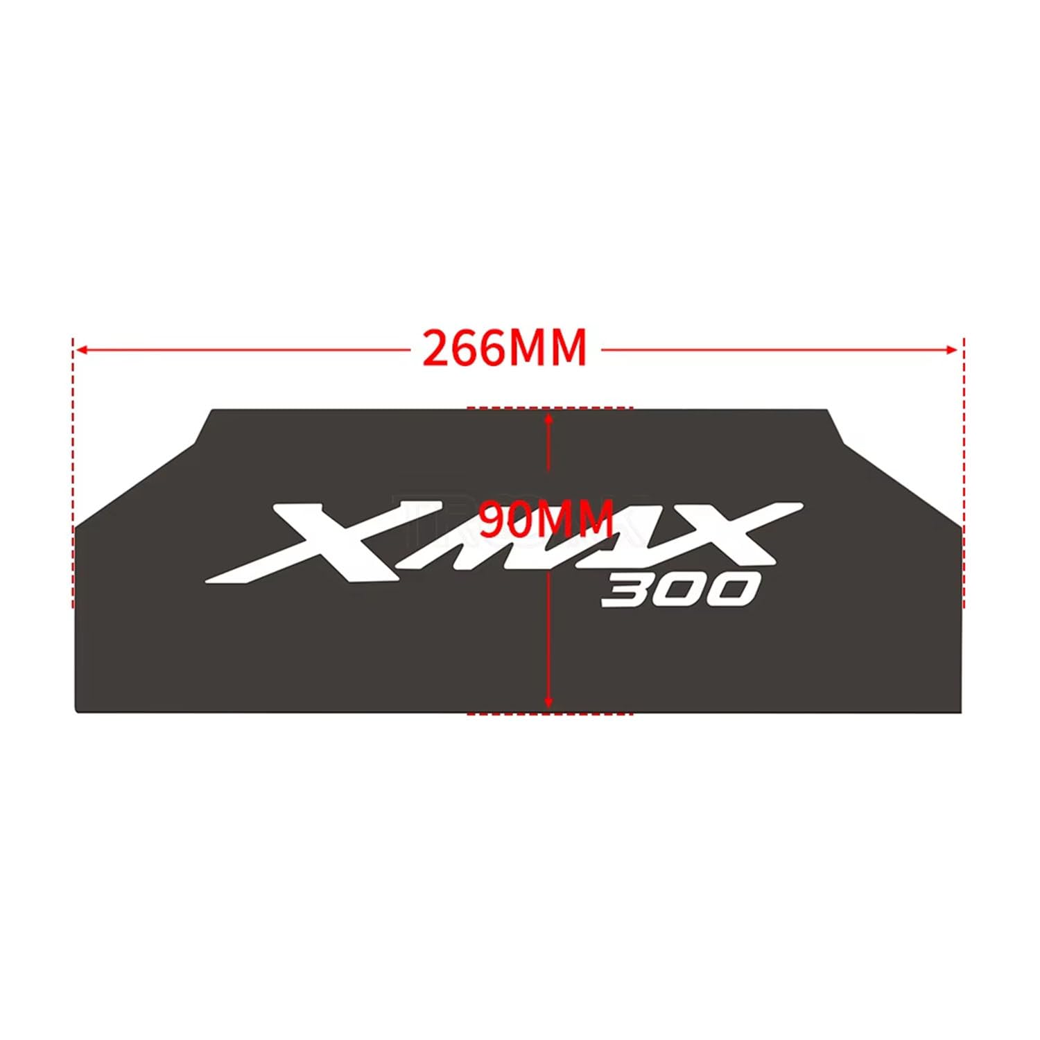 Divisor Maletero Interior Moto para Yamaha Xmax 300 X-MAX 300 XMAX300 2017-2024 2025 Acrílico Separador Específico Baúl Organizador Resistente Dividir y Almacenar,Black Style