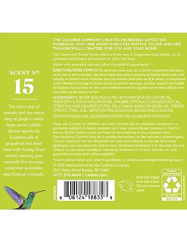 Image of Caldrea Linen and Room Spray Ginger Pomelo - 16 fl oz