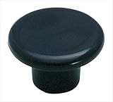 Amerock BP802PBK Allison Round Cabinet Knob, 3/4 in Projection, 1-1/4 in Dia, Plastic, 1-1/4-Inch, Black