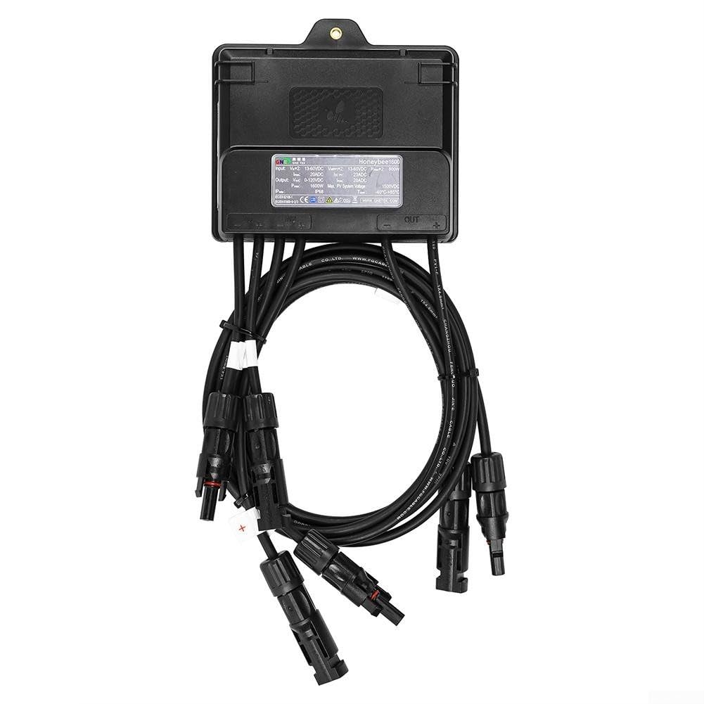 MPPT ottimizzatore di potenza fotovoltaica, regolatore di livello del pannello solare 650W-1600W con monitoraggio in tempo reale per sistemi 12V-75V (1600W)