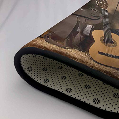 Area Rug Still Life of Cowboy Paraphernalia in The tack Room of a barn 5\' x 7\' Area Rug for Playing Room
