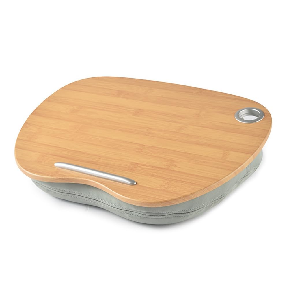 Bureau 1 Pièce avec Coussin d'oreiller Bureau d'apprentissage pour Ordinateur Portable 14 Pouces D