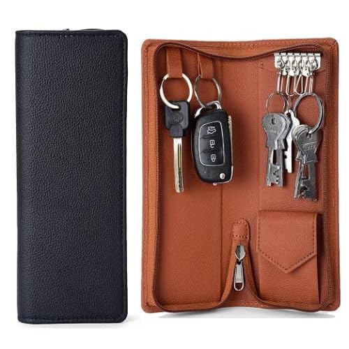 Synthetic Key Case (Black & Brown_KH-42414-Black::Brown)(Pack of 2)-image-7
