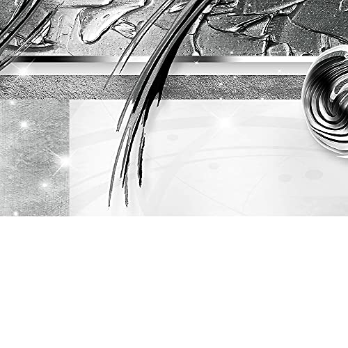 Runa Art Murali XXL Astratto 200 x 80 cm Grigio